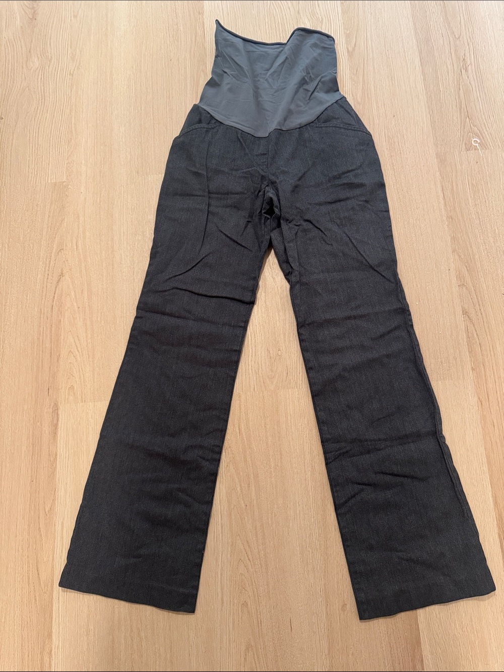 Gray Maternity Work Dress Business Pants Medium
